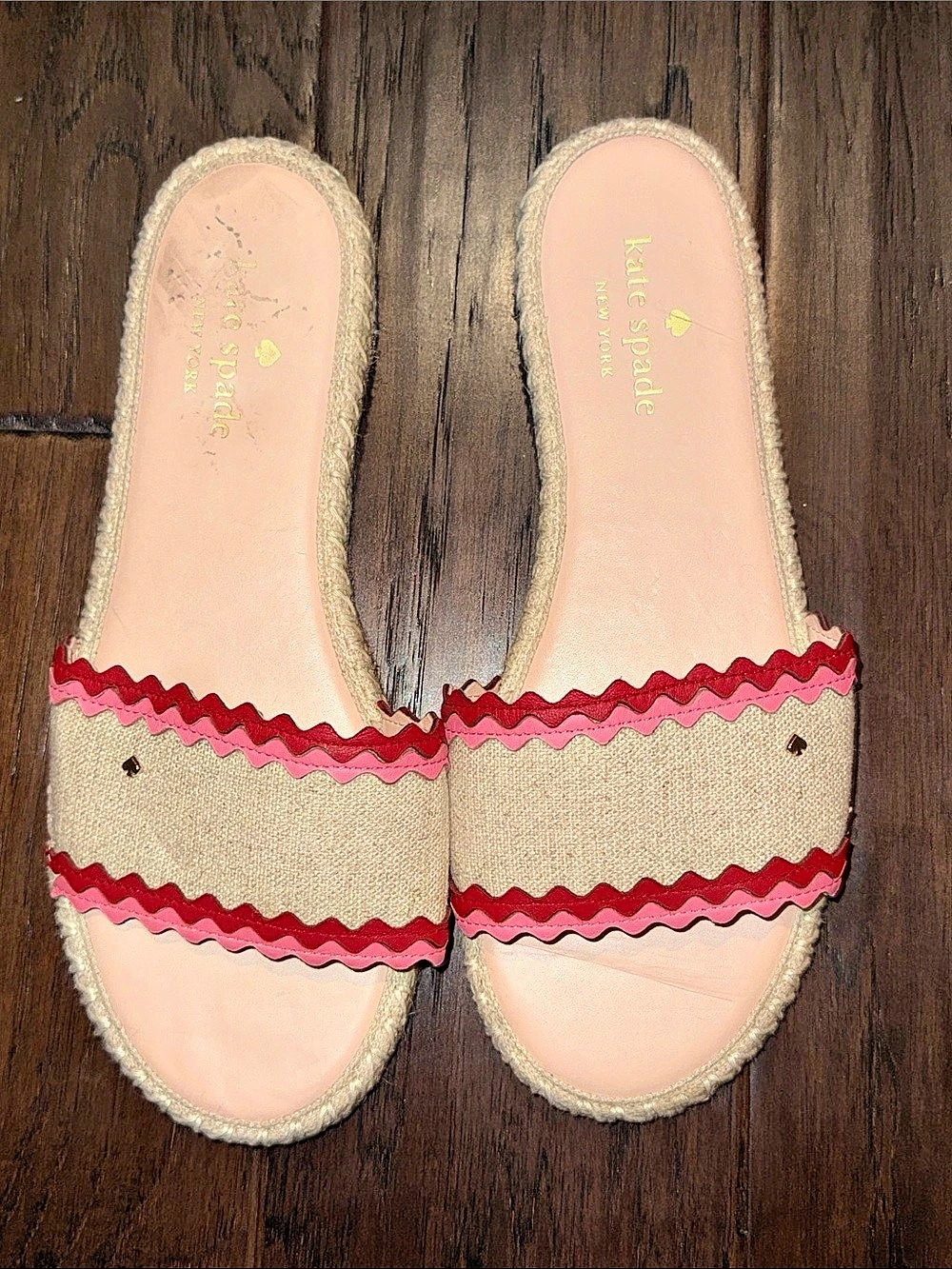 Kate Spade Sheena Pink & Beige Sandals US 8.5B